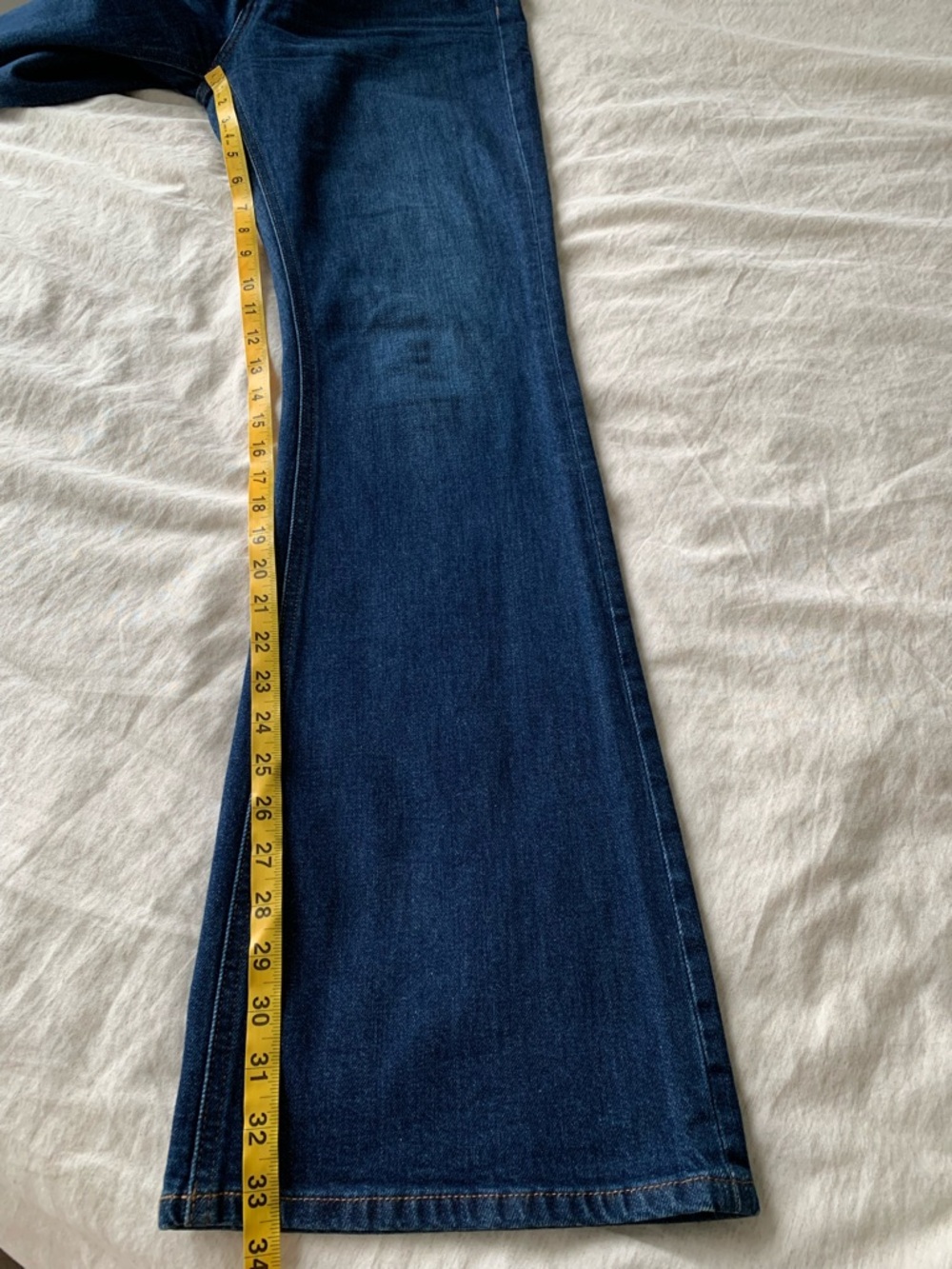DENIM FORUM JEANS Women’s MARIANNE FLARE HIGH WAIST ITALIAN ORGANIC COTTON SZ 29 - Picture 9 of 12